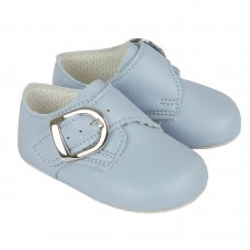 B656: Baby Boys Soft Soled Shoe-Sky (Shoe Sizes: 0-3)